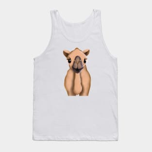 Cute Camel Drawing Tank Top